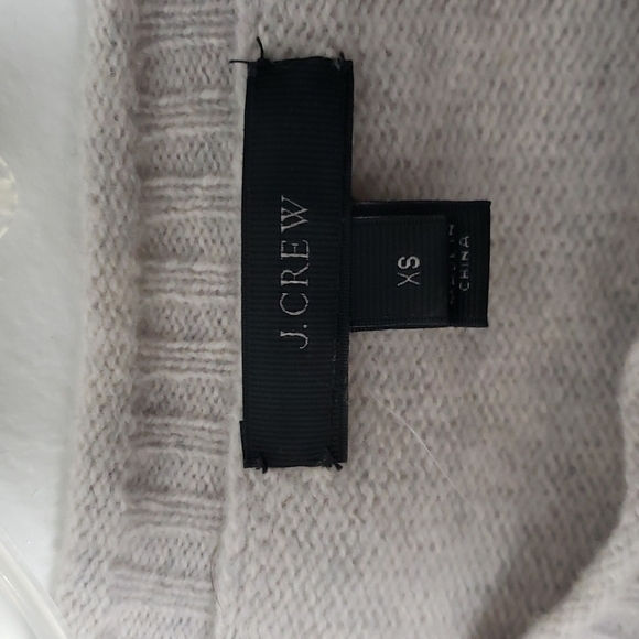 J crew wool lama and beaded sweater, chunky knit, crew neck, holiday, women's XS - Picture 4 of 7